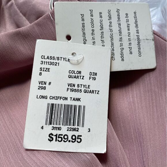 David’s Bridal Chiffon Tank Dress Maxi Maid of Honor Bridesmaid Wedding Formal 8 - Picture 12 of 15